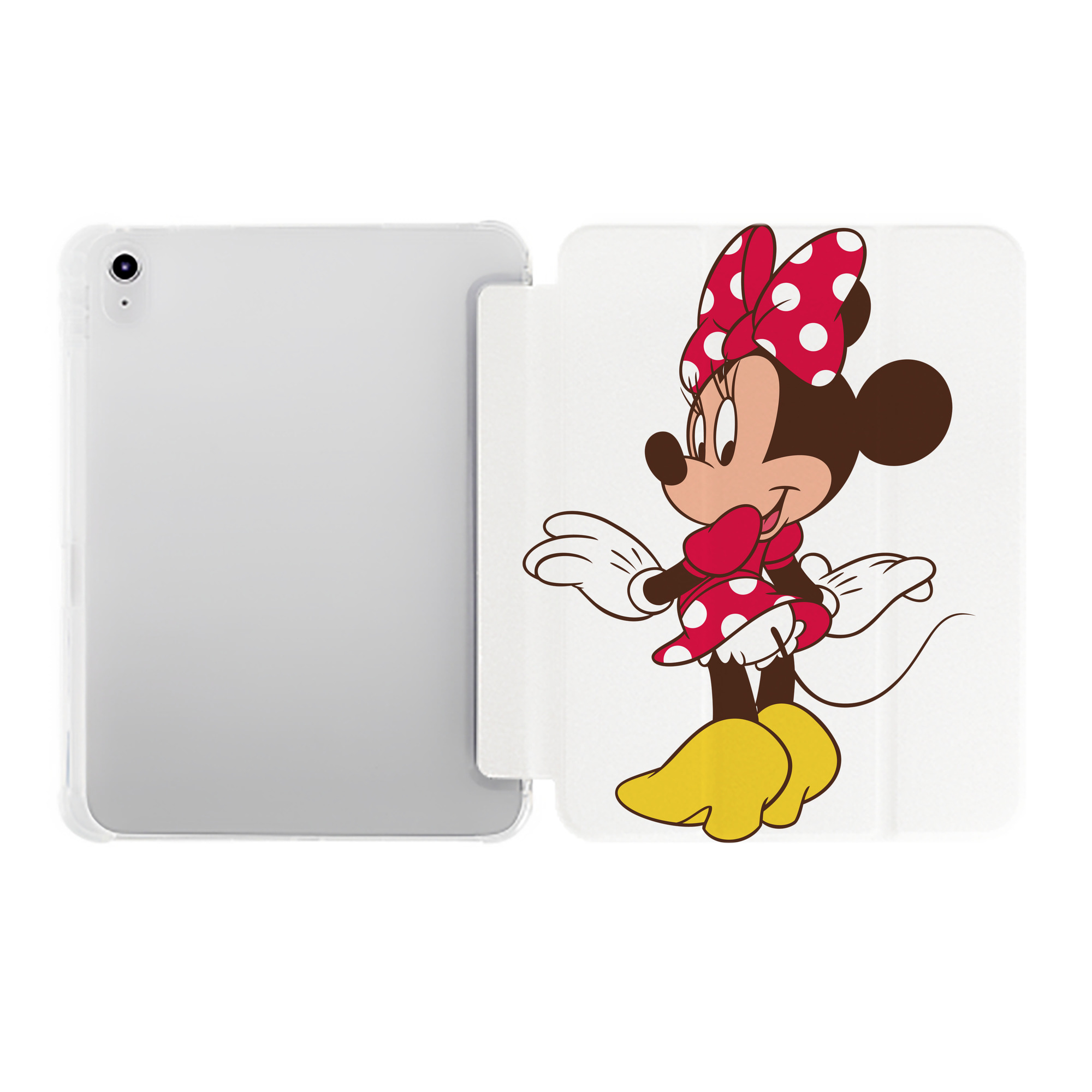 （画像用） ミッキーマウス Mickey Mouse IPad ケース ペン収納付き 三つ折りスタンド PUレザー×シリコン 対応機種9.5/10.5/10.9インチ